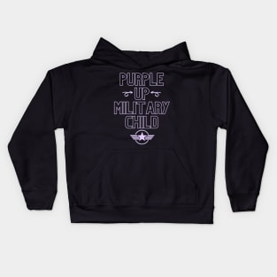 Purple Up Military Child, Month Of The Military Child Kids Hoodie